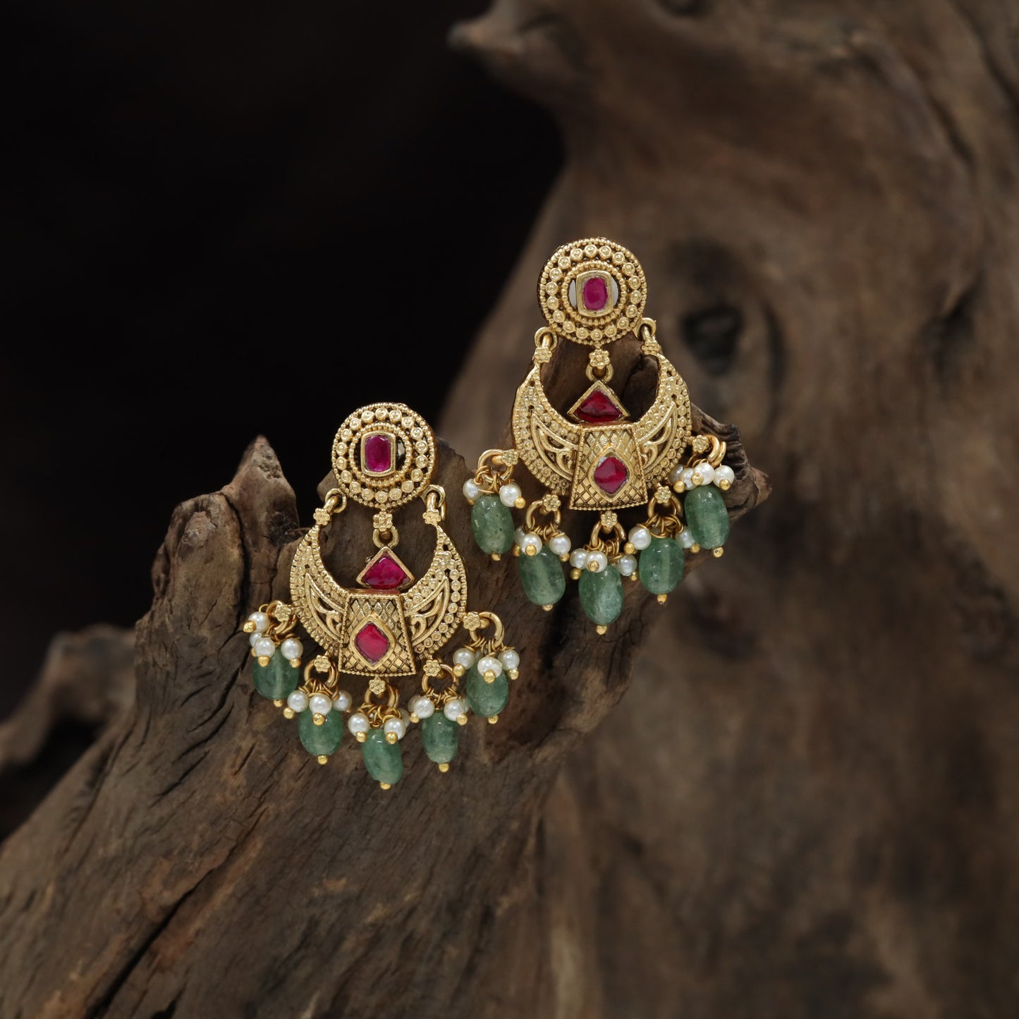 Ornate Antique Hangings Featuring Layered Curves and Detailed Openwork