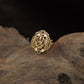 Lakshmi Antique Finger Ring with Ornate Oval Frame and Intricate Detailing
