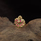 Peacock Antique Finger Ring with Intricate Feather Detailing and Ornate Centre