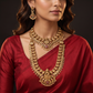 Antique Combo Set with Lakshmi Pendants and Intricate Coin Detailing