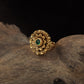 Detailed Flower Centre with Radiating Petals Antique Finger Ring