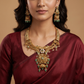 Grand Antique Necklace Set with Curved Carved Elements