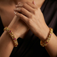 Bridal Temple Antique Bangles with Textured Finish