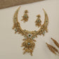Grand Antique Necklace Set with Curved Carved Elements