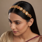 Jadau Paisley Shishphul with Floral Rosettes