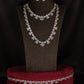 GJ Floral Necklace Waist Belt Combo Set