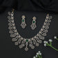 GJ Floral Lattice Necklace Set with Rectangle Pendant