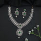 GJ Scrollwork Necklace Set with Pearl Drops