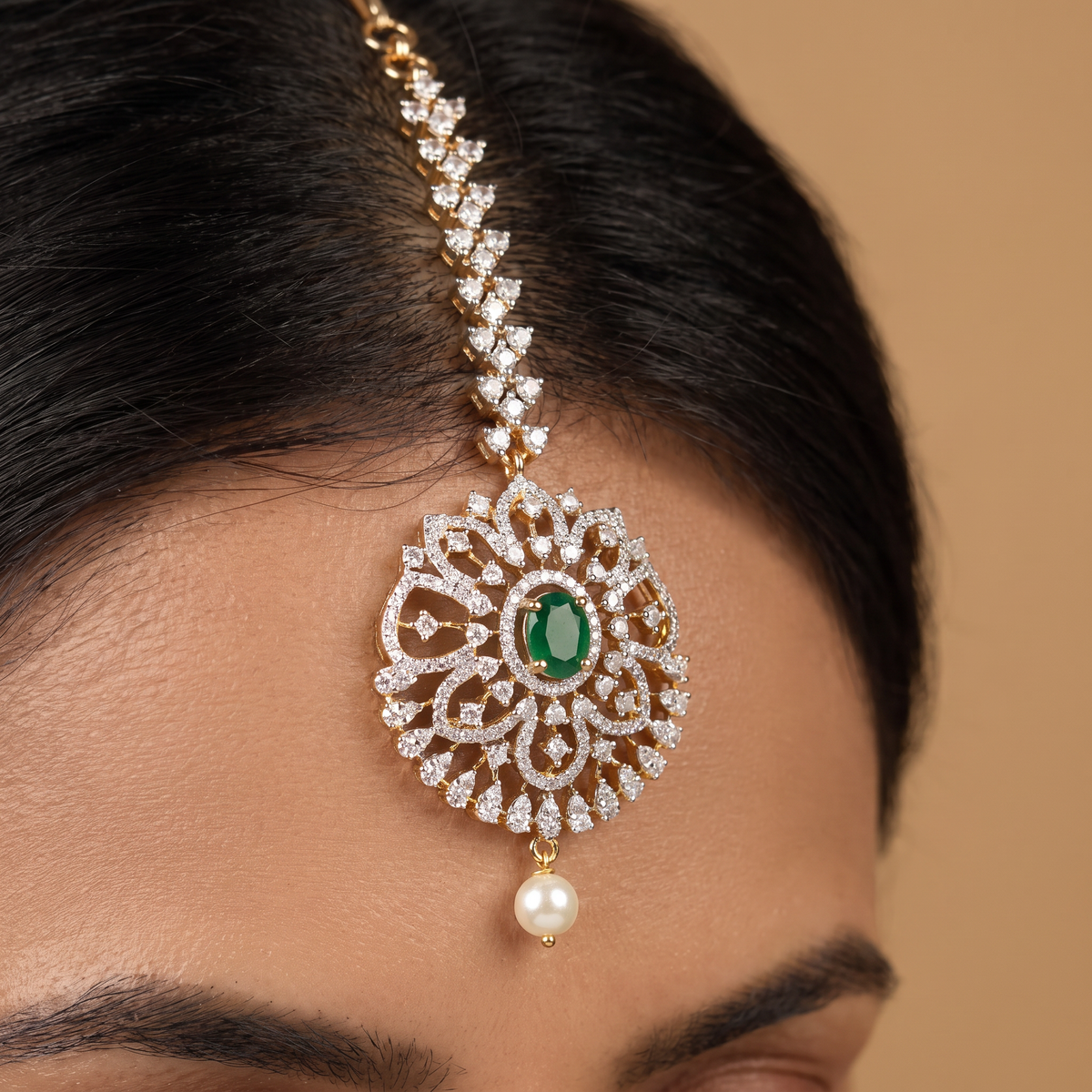 GJ Floral Tikka with Oval Centre