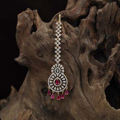 GJ Rosette Tikka with Teardrop Fringe