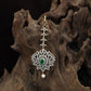 GJ Floral Tikka with Openwork Oval Pendant