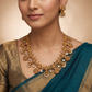 Bridal Jadau Necklace with Repeated Round Panels
