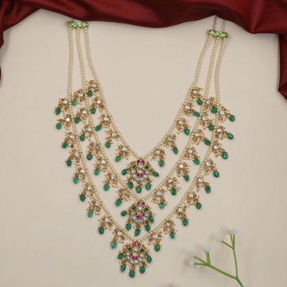 Heritage Jadau Long Haara with Beaded Strands