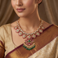Imperial Jadau Rosette Necklace with Grand Pendant