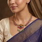 Heirloom Gajalakshmi Jadau Necklace with Sculpted Elephants