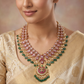 Jadau Paisley Long Haara with Grand Pendant