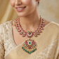 Jadau Petal Necklace with Framed Centre Pendant