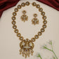 Antique Gajalakshmi Long Haara Set with Elephant Motifs