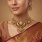 Antique Lakshmi Choker Set with Floral Panels
