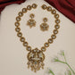 Antique Gajalakshmi Long Haara Set with Elephant Motifs