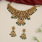 Antique Lakshmi Choker Set with Sculpted Florals