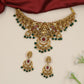 Antique Lakshmi Choker Set with Sculpted Florals