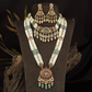 Antique Combo Jewellery Set with Long Beaded Necklace and Statement Pendant