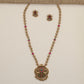 Heritage Peacock Antique Chain with Ornamental Centre Pendant and Repeating Floral Links