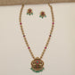 Heritage Peacock Antique Chain with Ornamental Centre Pendant and Repeating Floral Links