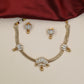 Jadau Necklace with Lotus Centrepiece and Intricate Braided Chainwork