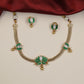 Elegant Jadau Necklace Featuring Repeated Lotus Petal Motifs