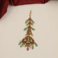 Antique Tikka with Goddess Lakshmi Pendant and Ornamental Dropwork
