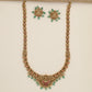Antique Long Haara with Lakshmi Medallion and Sculpted Peacock Link Details
