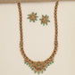 Antique Long Haara with Lakshmi Medallion and Sculpted Peacock Link Details