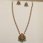 Antique Chain Showcasing a Grand Lakshmi Pendant and Decorative Round Links