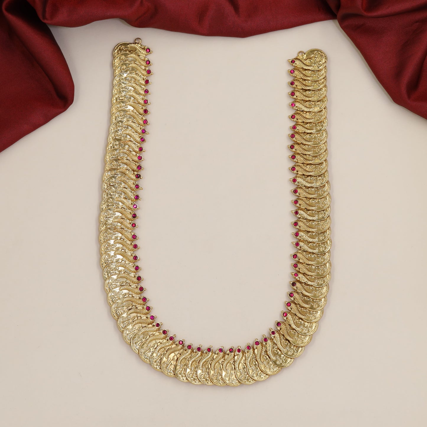 Antique Long Haara with Continuous Coin Link Construction