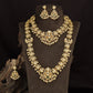 Lakshmi Floral Antique Combo Set with ornate pendants and intricate linkwork