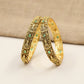 Lakshmi Antique Bangles with repeated deity panels and sculpted scrollwork