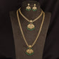 Decorative Antique Combo Set with filigree medallions and coordinated earrings