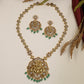 Radha Krishna Antique Long Haara with floral links and ornate pendant work