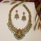 Grand Lakshmi Antique Long Haara with sculpted panels and delicate dropwork