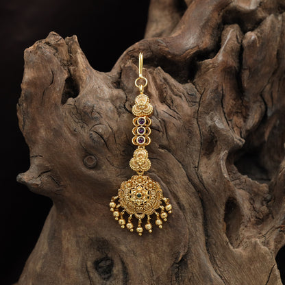 Traditional Antique Tikkas featuring sculpted circular panels and fine detailing