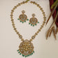 Radha Krishna Antique Long Haara with floral links and ornate pendant work