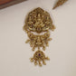 Lakshmi Jada Bille with Three-Part Pendant Composition and Sculptural Peacock Work