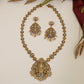 Balaji Lakshmi Antique Long Haara with ornate deity panels and floral links
