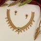 Botanical Antique Necklace featuring repeating floral panels and bead accents