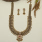 Antique Long Haara with Sculpted Peacock Links and Oval Pendant Detailing