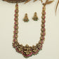 Antique Pancha Lakshmi Long Haara with Repeating Paisley Links and Grand Goddess Centre