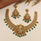 Royal Ganesha Necklace Featuring a Grand Sculpted Pendant and Intricate Links