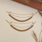 Traditional Matis Adorned With Circular Linkwork And Pearl Accents